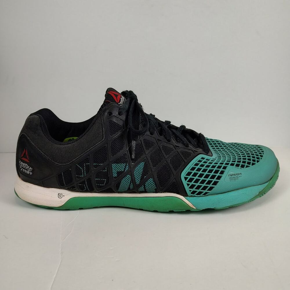 Reebok CF 74 CrossFit Gym Fitness Workout Shoes Black Green Mens 13